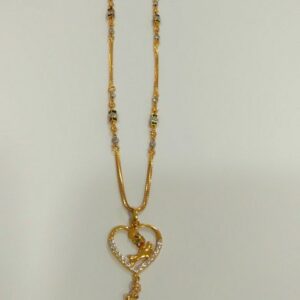 Gold Heart pendant chain