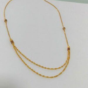Gold plain chain