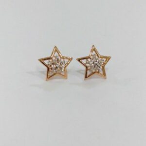 Rose gold Strat Diamond Earring