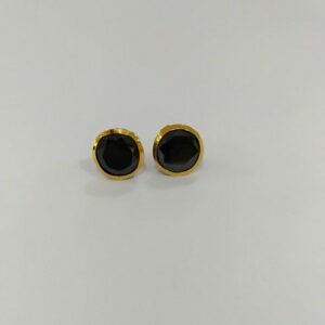 Gold With Round Black Tops
