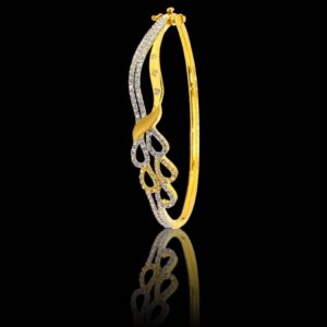 22KT gold CZ Delicate Bracelet