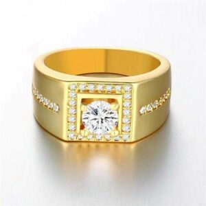 916 Gold Fancy Diamond Ring For Men ARJ-R001