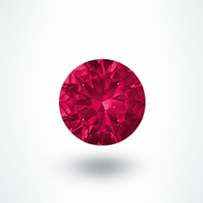 0.20ct round red ruby-manek