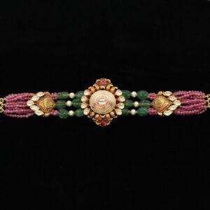Colourful Moti Elite Gold Bracelet AJB56