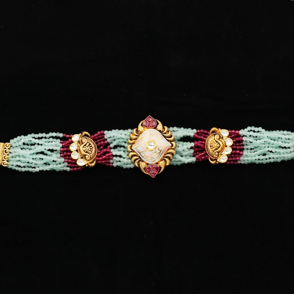 916 Gold Shining Pearl Bracelet AJB48