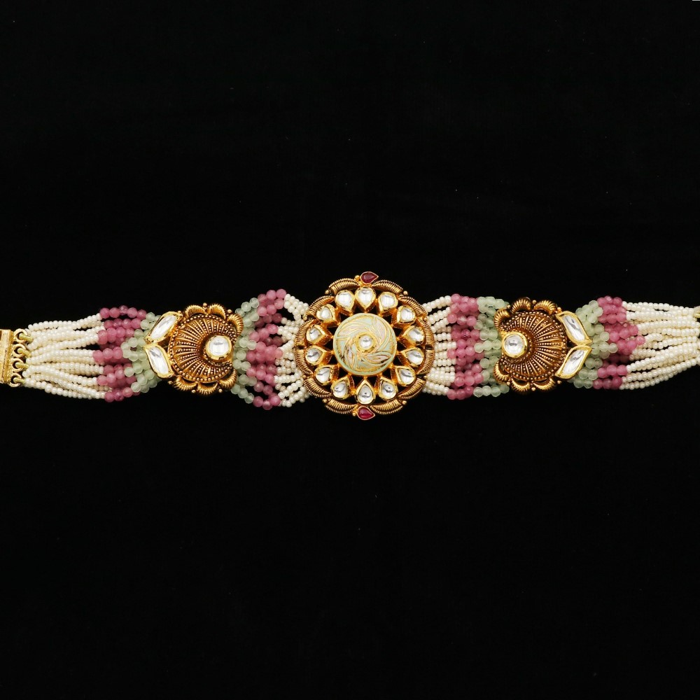 916 Gold Blooming Pearl Bracelet AJB47
