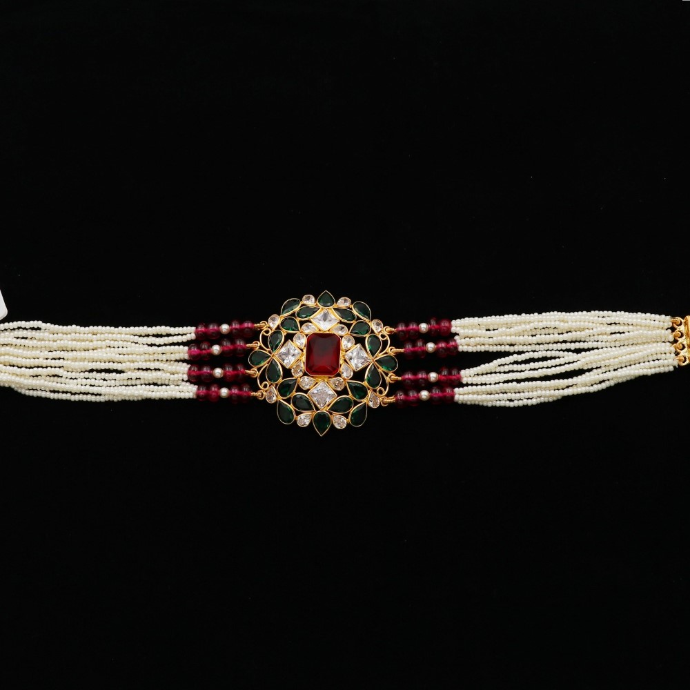 916 Gold Blossom Pearl Bracelet AJB46