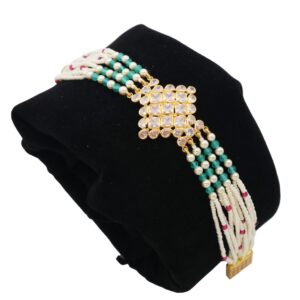 22k Gold Pretty Colourful Pearl Bracelet AJB08