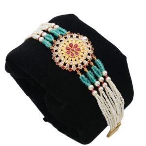 22k Gold Delite Colourful Pearl Bracelet AJB04