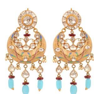 22k Gold Delicate Colourful Pearl Earrings AJE18