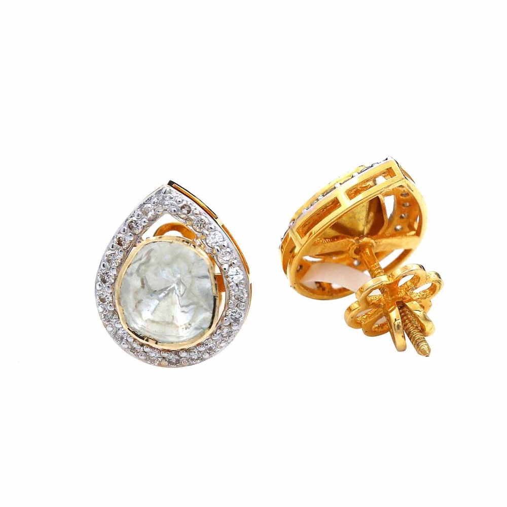 22k Gold Beautiful Colourful Pearl Earrings AJE07