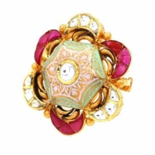 Pearl Floral Ring For Women
