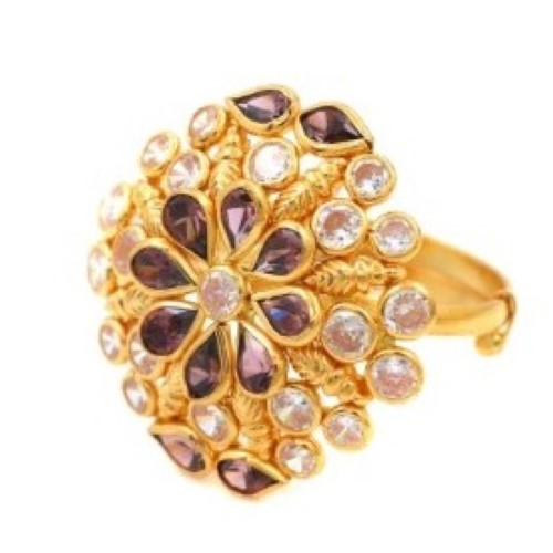 Colourful Pearl Glam Ring For Women