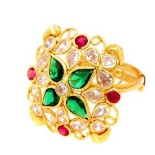 Colourful Pearl Shining Ring For Women