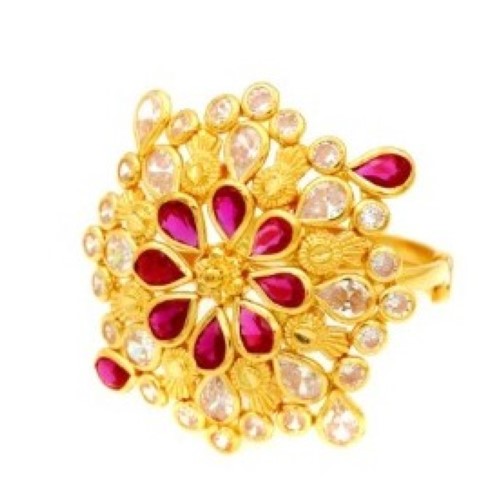 Colourful Pearl Blossom Ring For Women