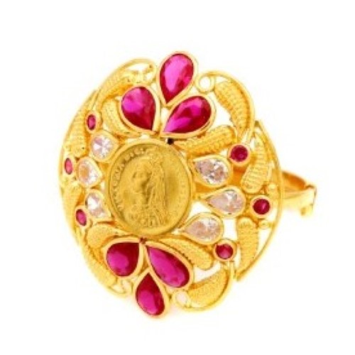 Colourful Pearl Simple Ring For Women