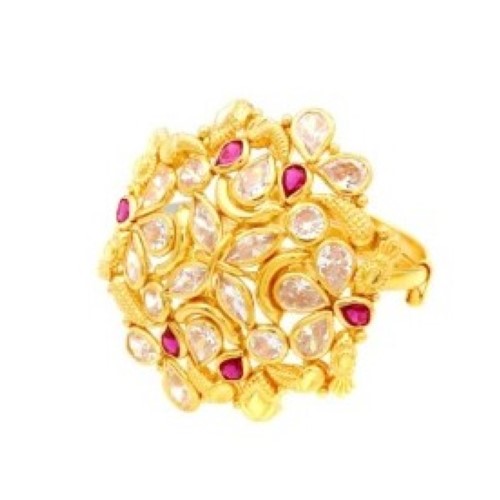 Colourful Pearl Floral Ring For Women