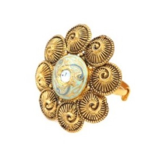 Colourful Pearl Dazzling Ring For Women