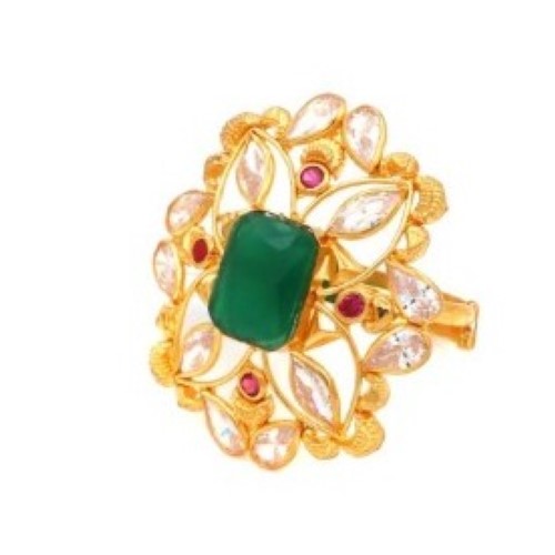 916 Yellow Gold Glorious Pearl Ring For Women