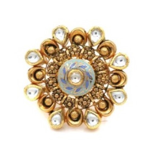 916 Yellow Gold Beautiful Pearl Ring For Women
