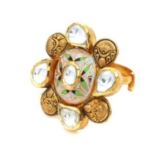 916 Yellow Gold Elite Pearl Ring For Women