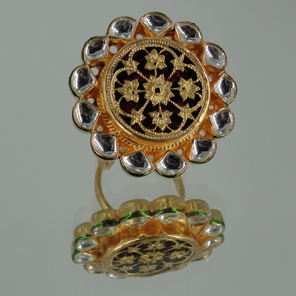 Thewa kundan Ring