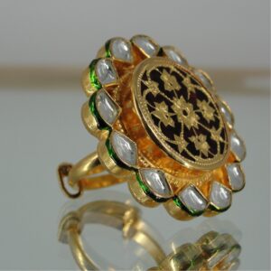 Thewa kundan Ring
