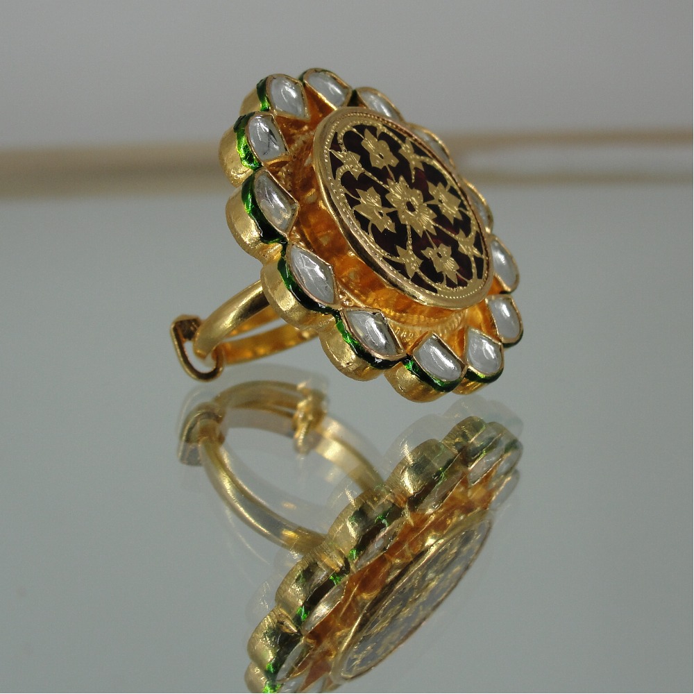 Thewa kundan Ring