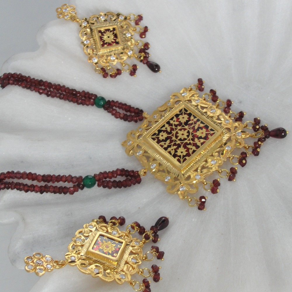 23kt gold thewa  jewellery
