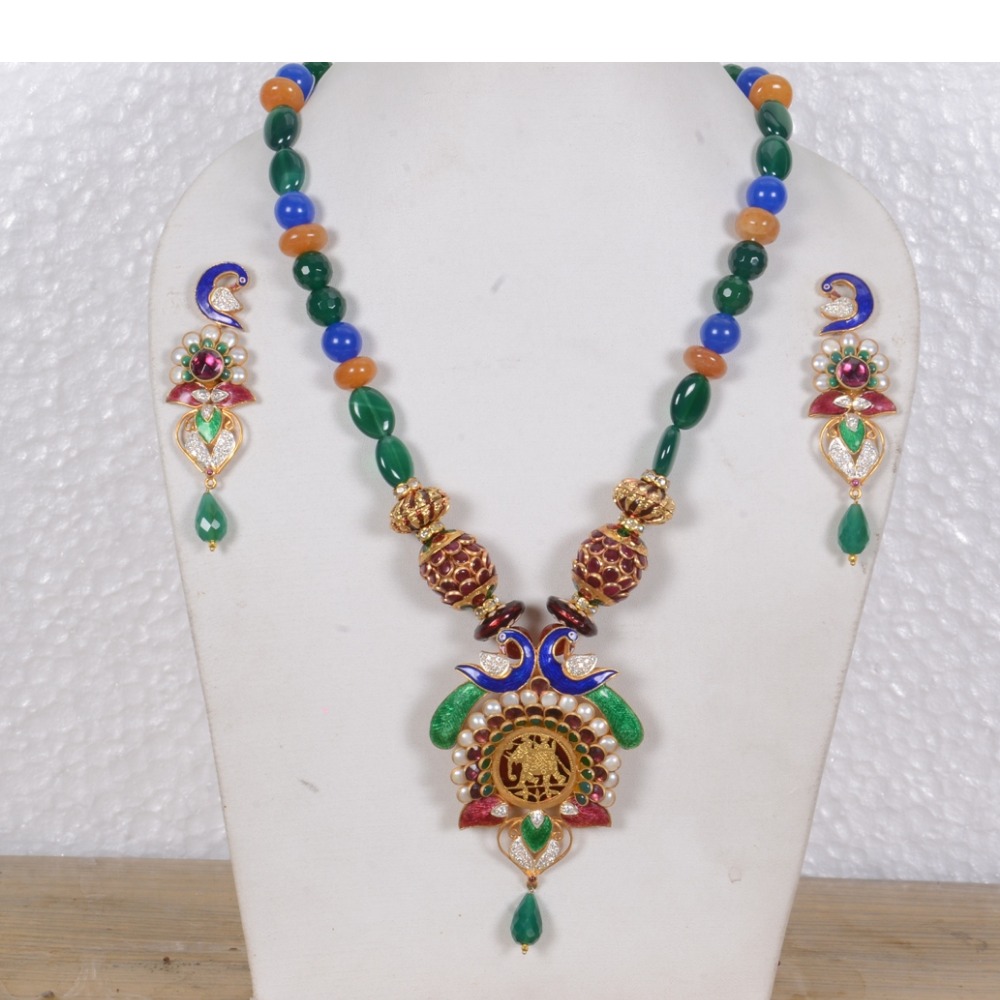Thewa Jewelry with meenakari