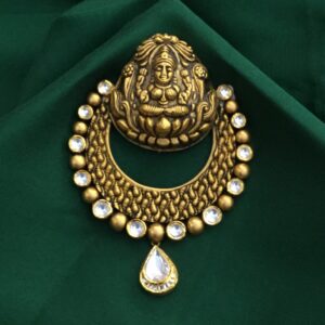 22K Gold Temple Design Pendant