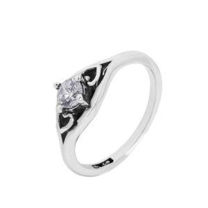 Solitaire Ring for Women - Diamond Cut Zirconia - Beautiful ring for women/girls