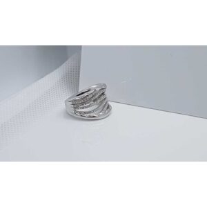 925 antique diamond Studded Silver ring