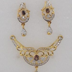 916 cz gold exclusive fancy ms set