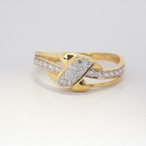 916 cz gold exclusive ladies ring