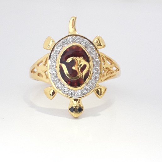 916 cz gold ladies ring