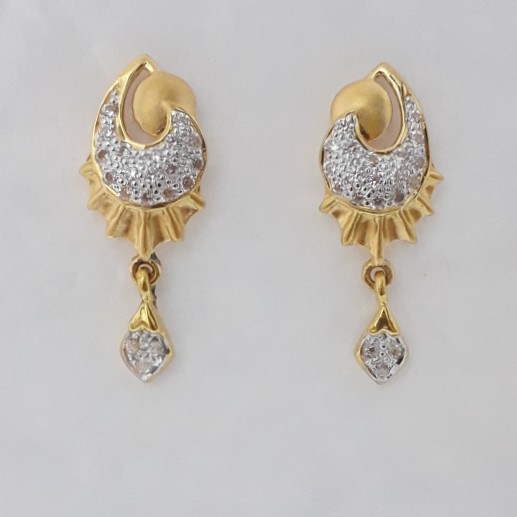 916 cz gold exclusive earrings