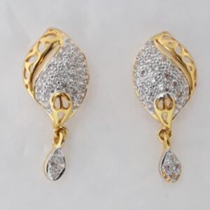916 cz gold exclusive earrings