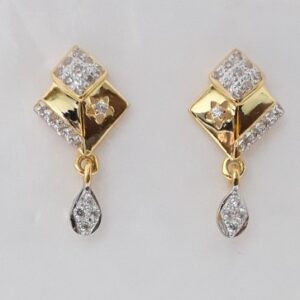 916 cz gold exclusive earrings