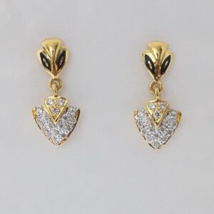 916 cz light weight fancy earrings