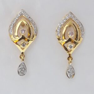 916 cz gold exclusive earrings
