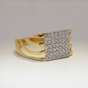 916 cz gold exclusive men's ring