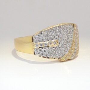 916 cz gold exclusive ring for men