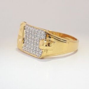 cz gold exclusive men's ring