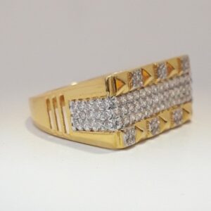 916 cz gold extreme ring for men