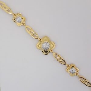 916 Gold fancy bracelet