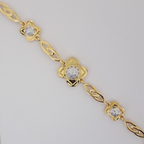 916 Gold fancy bracelet