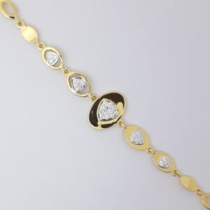 916 Gold light weight fancy bracelet