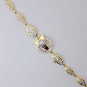 916 cZ gold bracelet
