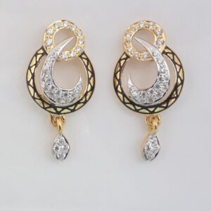 916 Gold best carving designing earrings HG2709